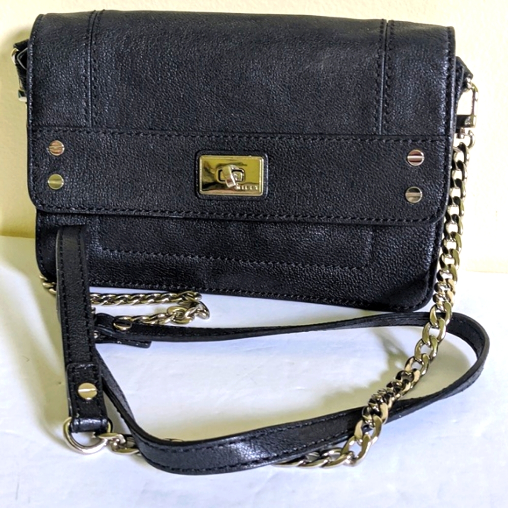 Milly Black Leather Crossbody